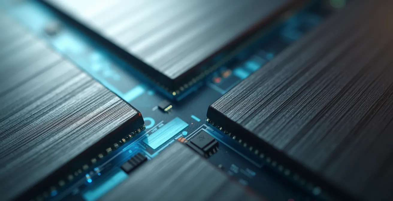 Makroaufnahme von präzisen technischen Designelementen mit deutscher Ingenieursästhetik