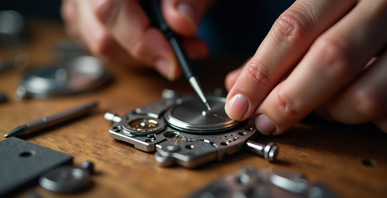 Mitarbeiter in Weiterbildungssituation mit sichtbarem Entwicklungspfad