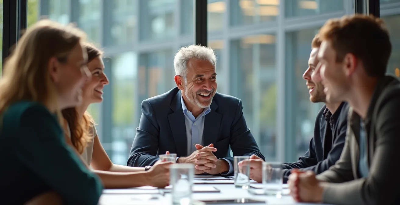 Workshop mit Mitarbeitern und Betriebsrat zur Entwicklung der internen Markenkommunikation