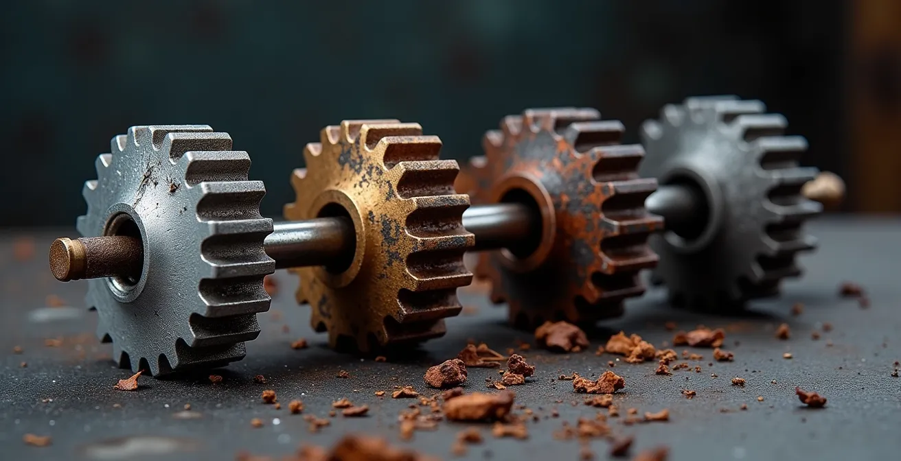 Metaphorische Darstellung der drei Transformationsphasen eines Geschäftsmodells