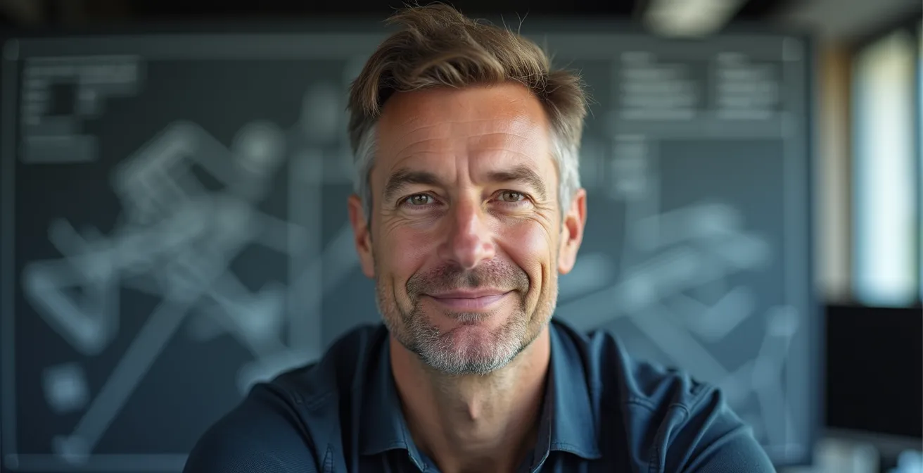 Professioneller B2B-Webinar mit deutschem Ingenieur als Sprecher