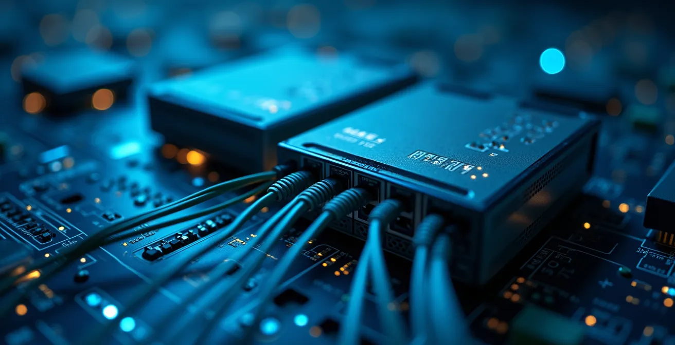 Zero Trust Netzwerkarchitektur für sicheren Remote-Zugriff visualisiert